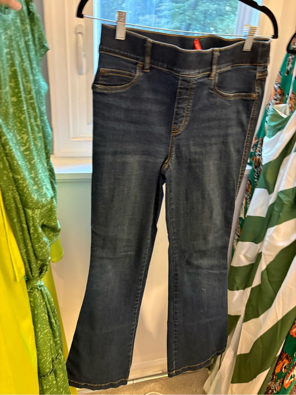 SPANX Dark Blue Wide Leg Jeans